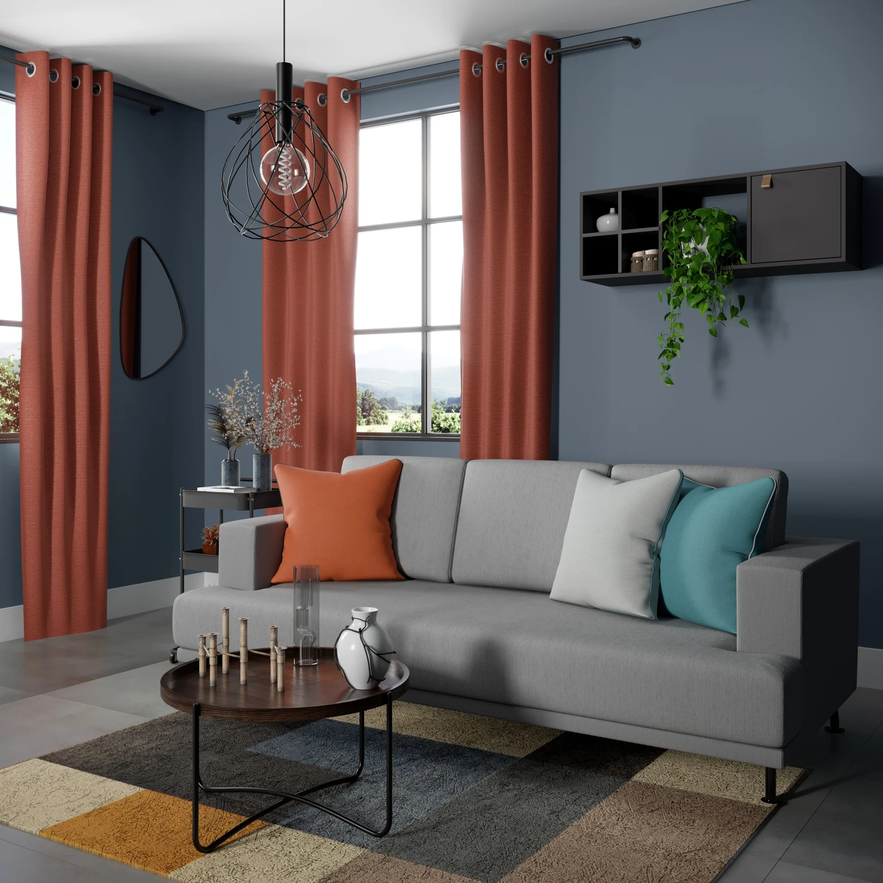 Divisão Cruz para Nicho Modular Grafite