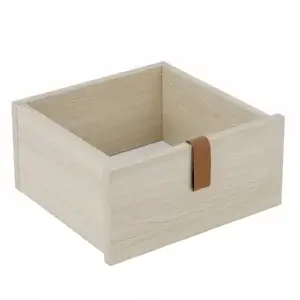 Gaveta Retangular para Nicho com Puxador Carvalho MDP 15,2x29,5x32,4cm