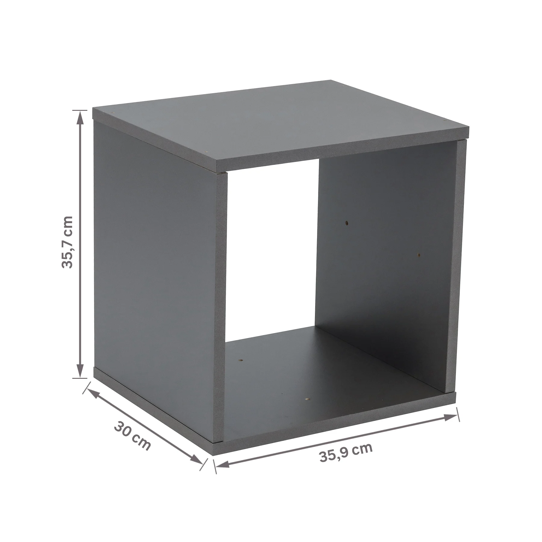 Nicho Modular 30x35cm Madeira Grafite - Imagem 7